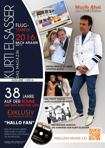 HALLO FAN I“ – Das exklusive Magazin von Kurt Elsasser inklusive Musik-CD